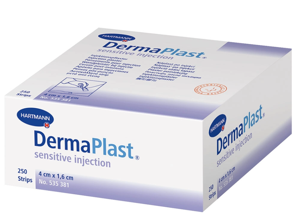 DermaPlast® soft injection, weiß, 1,6 cm x 4 cm