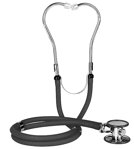 Rappaport Doppelkopf-Stethoskop, schwarz