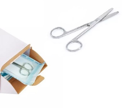 Chirurgische Einmal-Schere stumpf/stumpf
