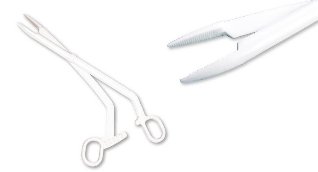 Einmal-Fasszange Cheron steril, gebogen