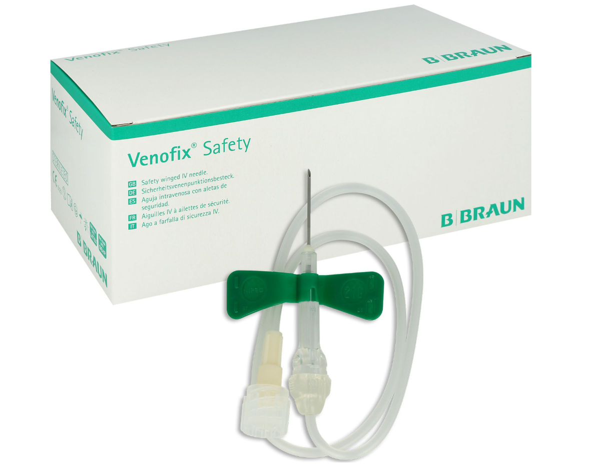 BIBRAUN Venofix® Safety, Venenpunktionsbesteck, grün, 21 G