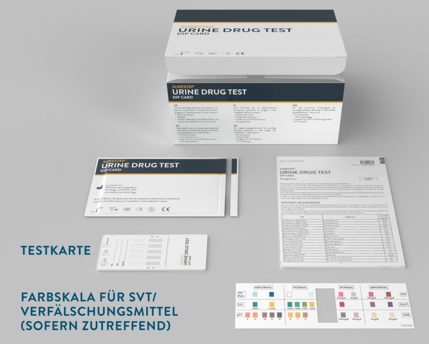 SureStep™ UrineDrug Test Dip Card (7) + SVT
