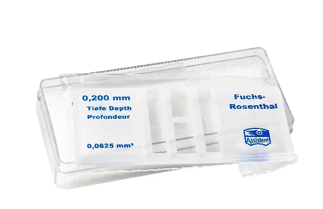 Zählkammern nach Fuchs Rosenthal, doppelt,