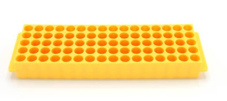 Microtube Rack gelb für 80 x 1,5/2ml Tubes