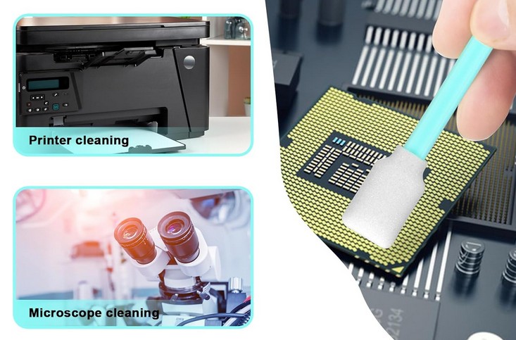 Schaumstoff-Reinigungsstäbchen, 13 cm