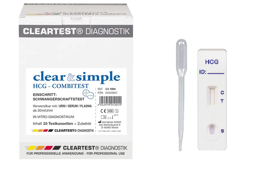 Clear & Simple HCG Combi, Schwangerschafts-Kassettenteste