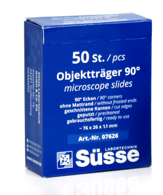 Objektträger Fa. Süsse mit Mattrand