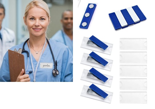 10 magnetische Namensschilder