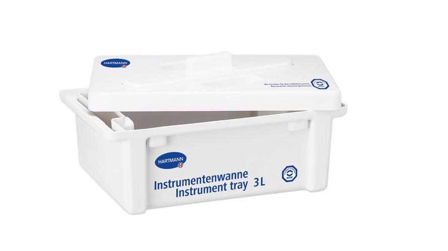 Hartmann Instrumentenwanne 3L inkl. Deckel mit Schlitz