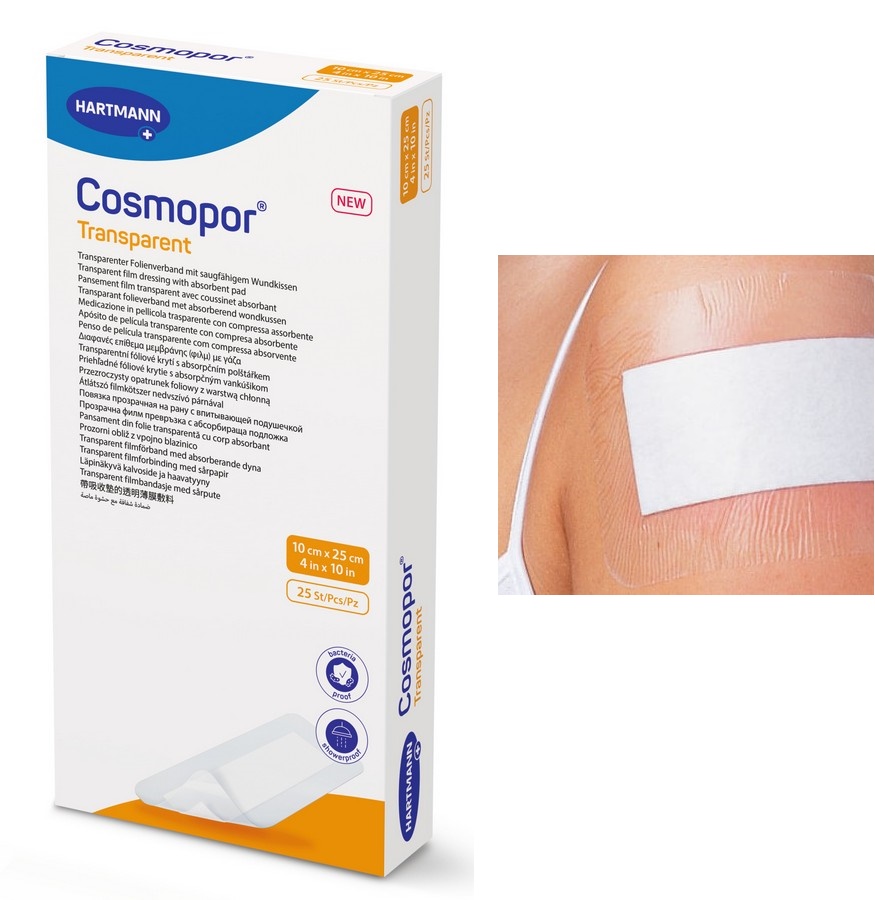 Cosmopor® transparent steril Wundverband