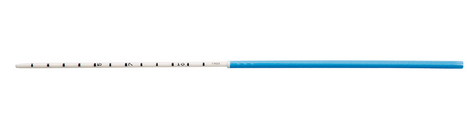 Einmal-Uterussonde 29cm lang CH 10, hellblau