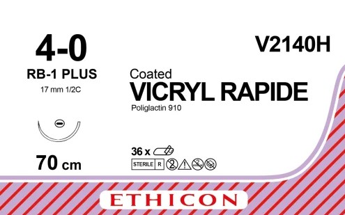 VICRYL RAPIDE 4-0, USP: 4/0, ungefärbt geflochten,