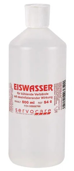 Desinfizierendes Eiswasser