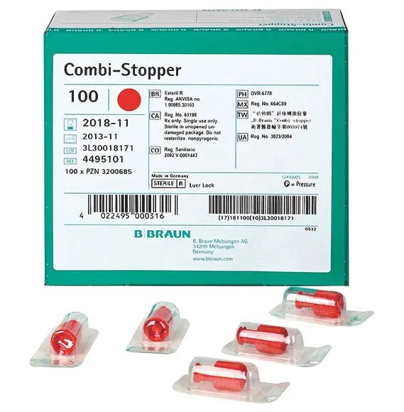 BIBRAUN Combi® Stopper Verschlusskonen, rot BIBRAUN Combi® Stopper Verschlusskonen, rot