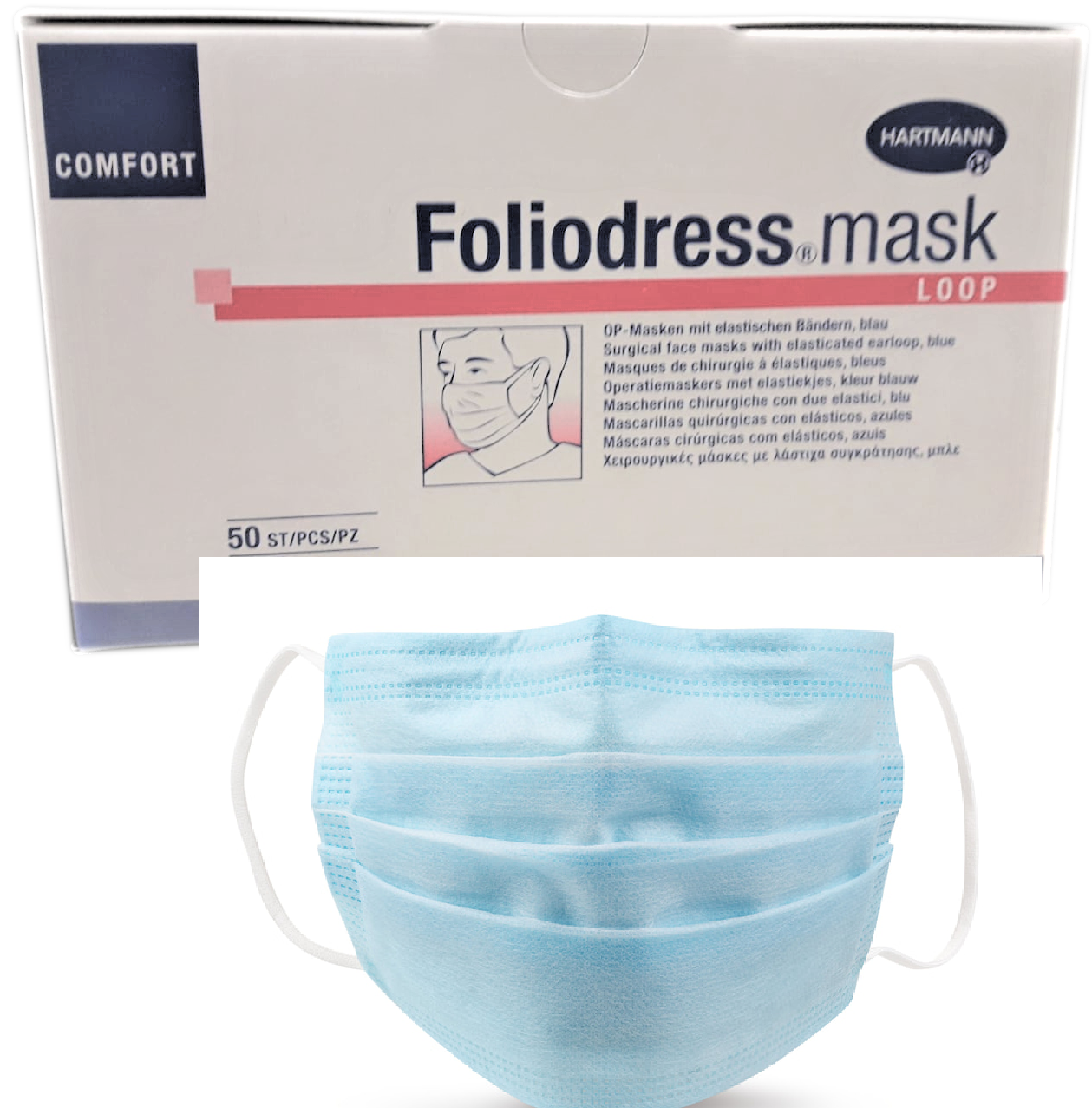 HARTMANN Foliodress® Mask Comfort Loop OP-Maske