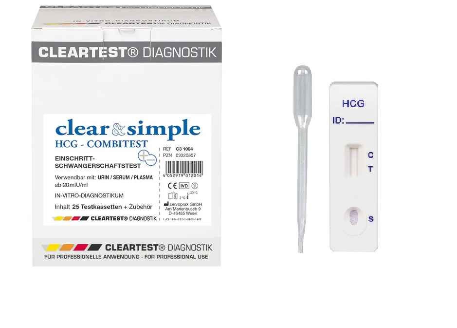 Clear & Simple HCG Combi Schwangerschaftstest