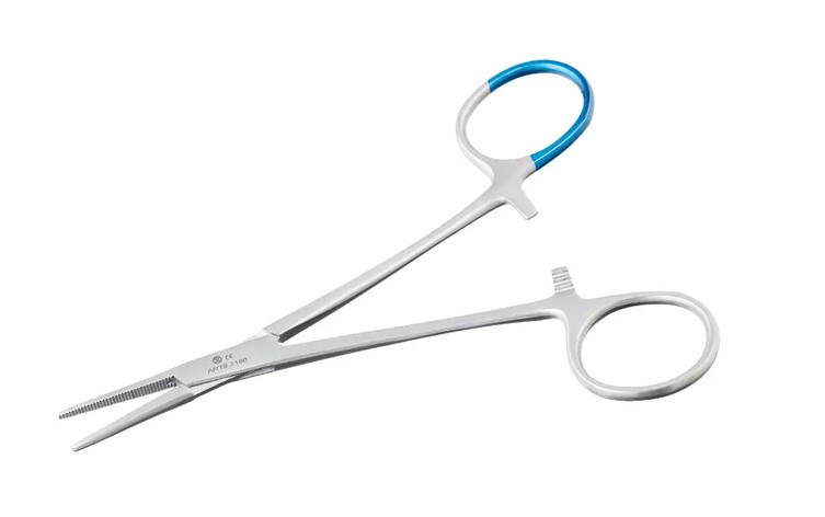 Einmal-Arterienklemmen anatom., gerade