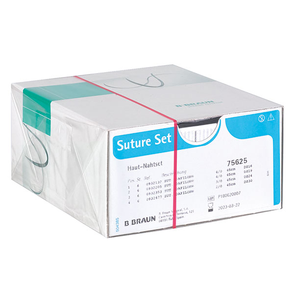 BIBRAUN Suture Set, Haut-Nahtset