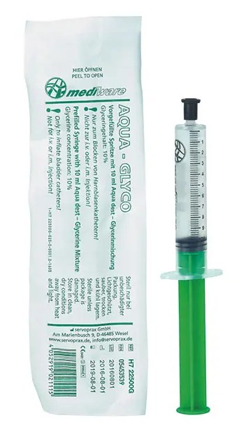 Aqua/Glycerin-Spritze, 10 ml