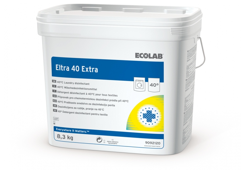 ECOLAB® Eltra 40 Extra - Desinfektionswaschpulver bei 40°C