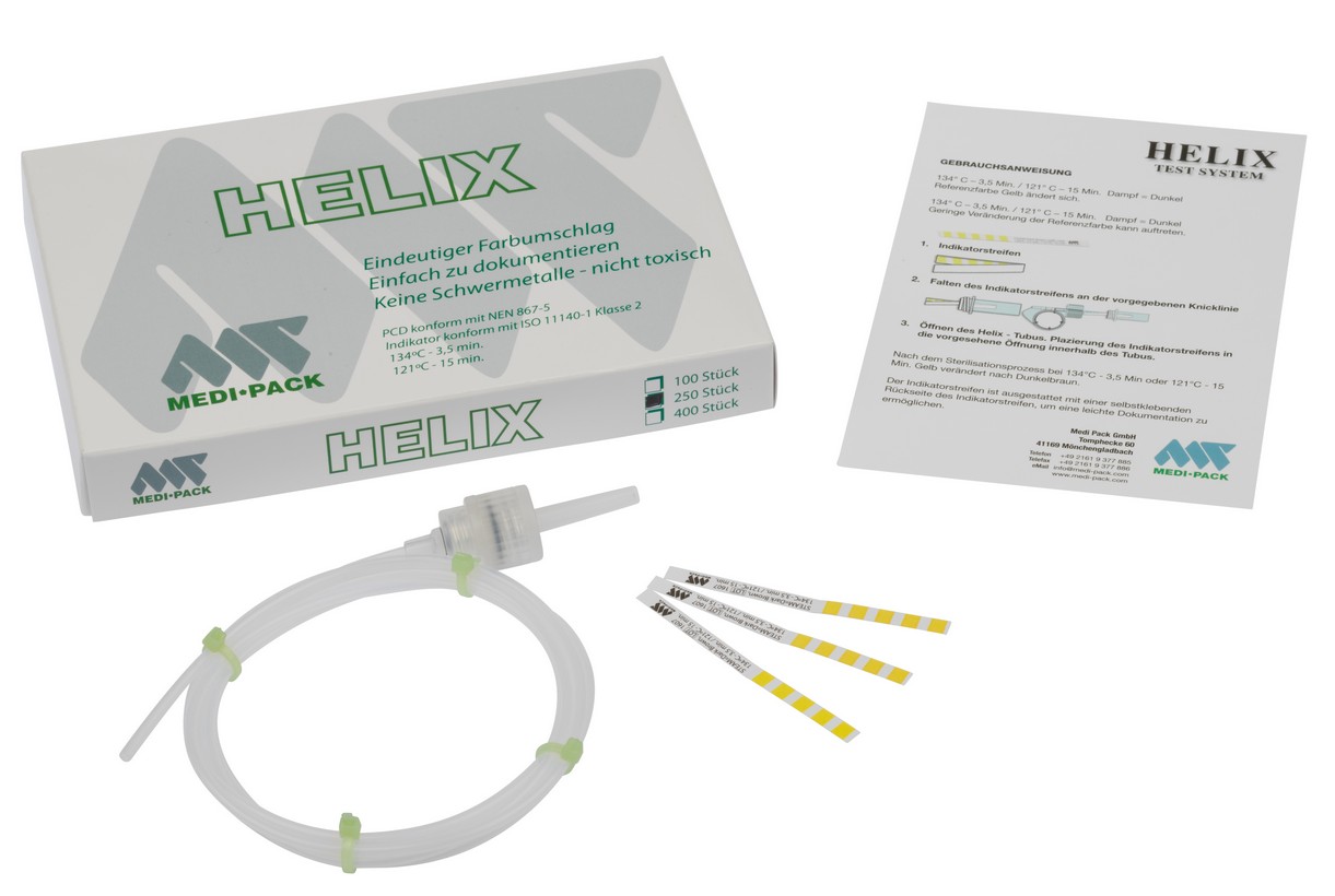 Helix-Test für die Dampfsterilisation