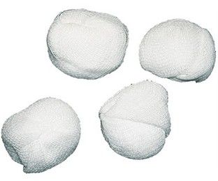 Mulltupfer steril, 2 cm groß