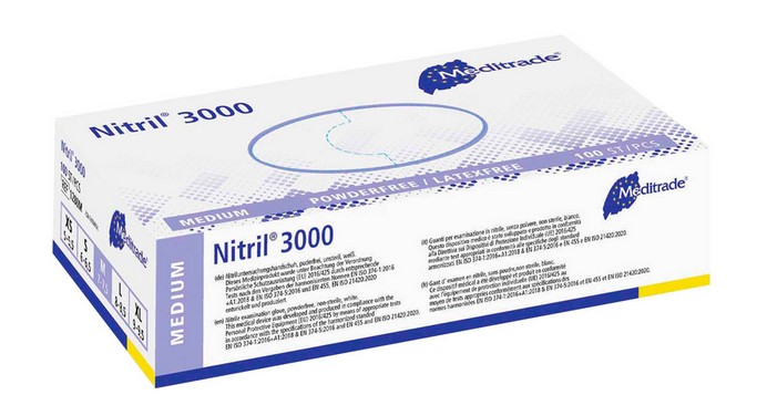 Meditrade Nitril® 3000 Handschuhe, weiß